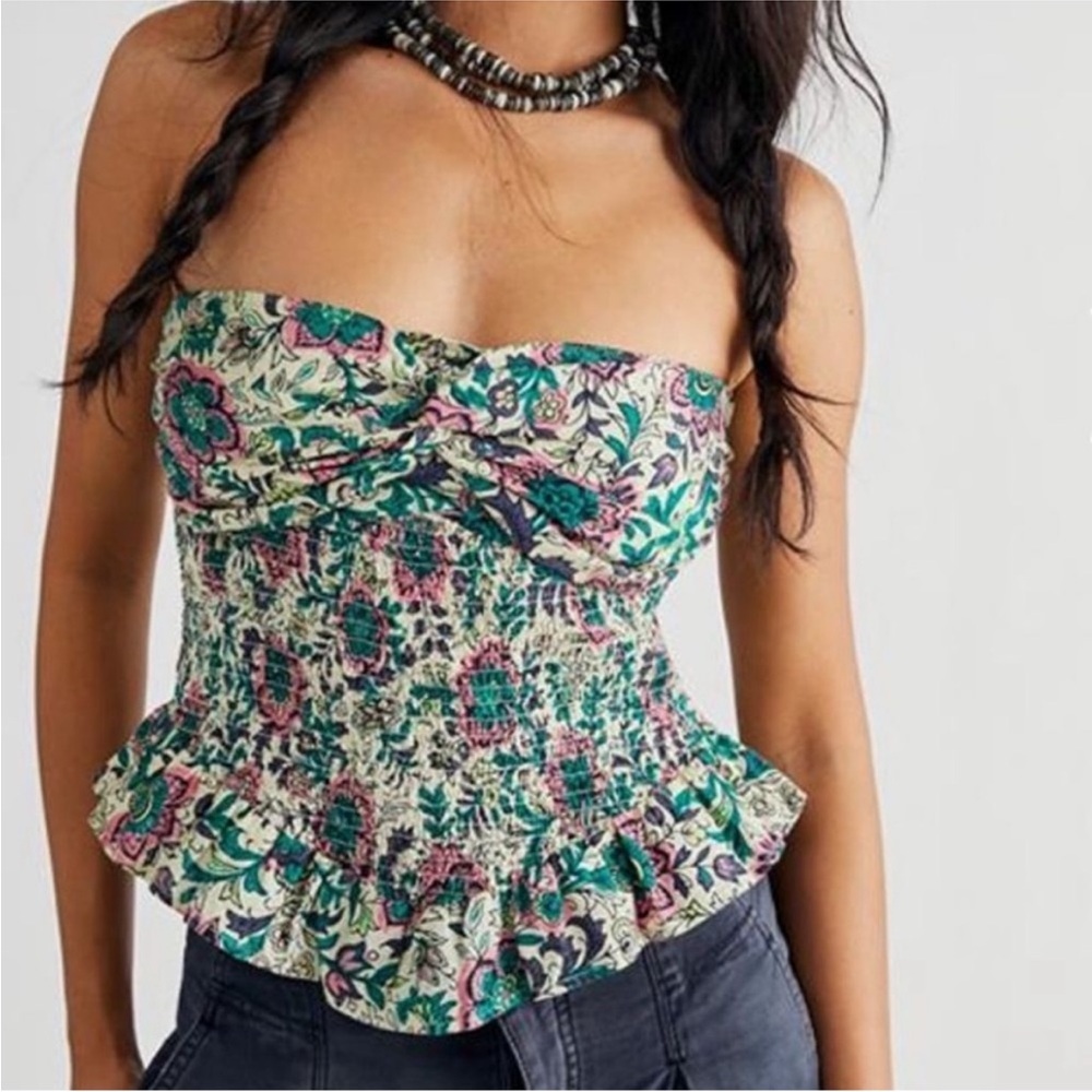 FREE PEOPLE NWT One More Time Strapless Top
